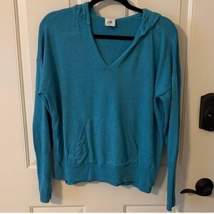 CAbi Teal Hop To Hoodie Sweater # 3845- Size M